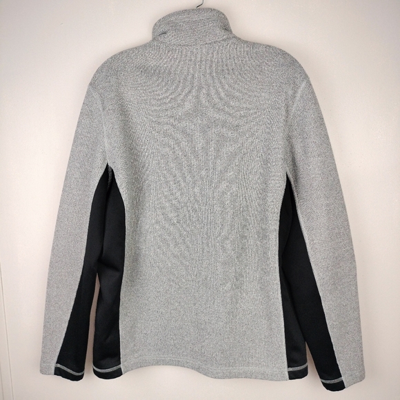 IZOD Advantage Performance Natural Stretch Knit Mock Neck Zip Up Sz. M - Picture 6 of 9